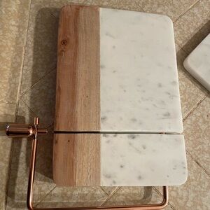Threshold Marble and Wood Cheese Slicer